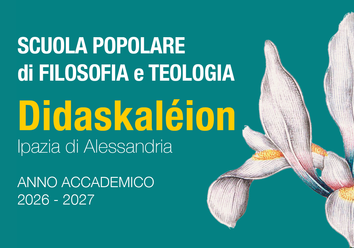 scuola popolare filosofia teologia Didaskaléion Ipazia di Alessandria - Selene Zorzi - Gabrielli editori - aa 2026 -2027