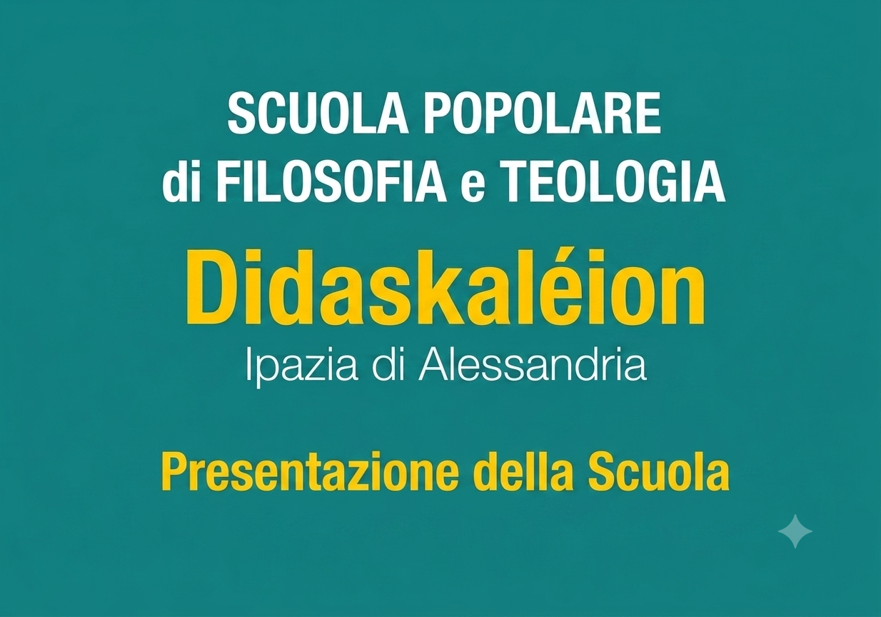 scuola popolare di filosofia e teologia Didaskaléion Ipazia presentazione gabrielli editori